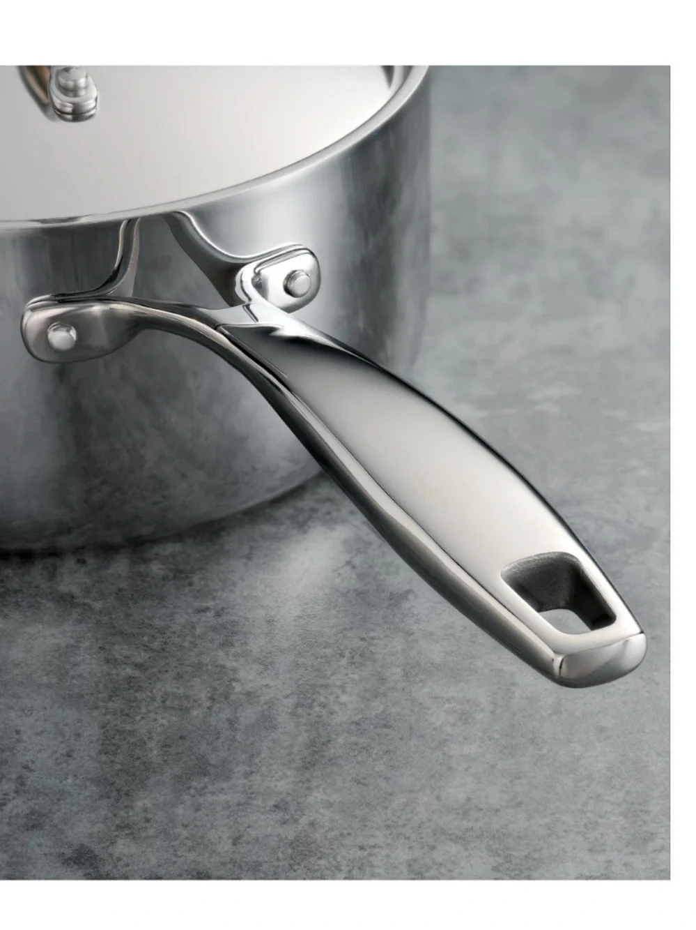 Tramontina, Member’s Mark triply clad 10/18 stainless steel 1.5qt sauce pan lid